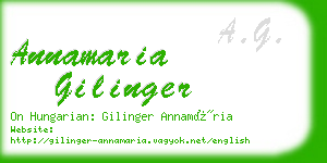 annamaria gilinger business card